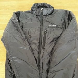 Black marmot jacket. Synthetic insulation.